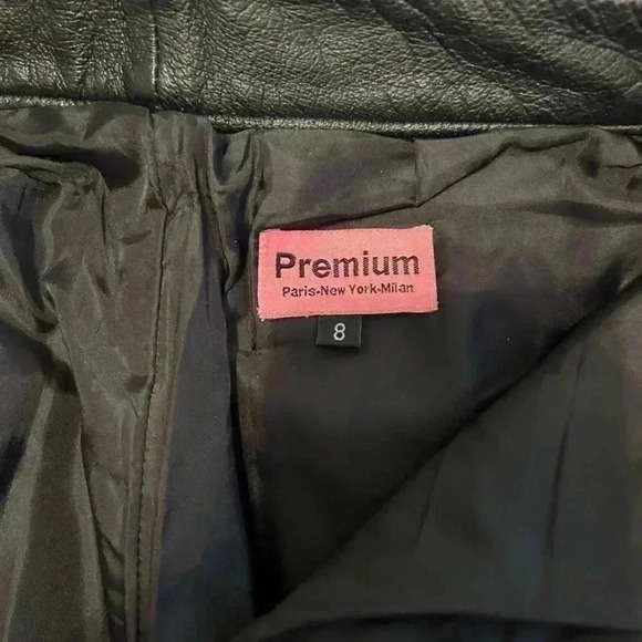 Vintage Premium Black Leather Designer Pants - Picture 12 of 13